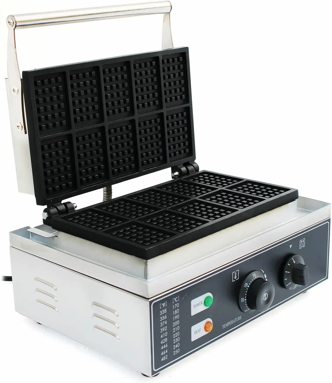 آلة صنع الوافل التجارية، 10 فت - مراجعة Waffle Iron Belgian وسعره