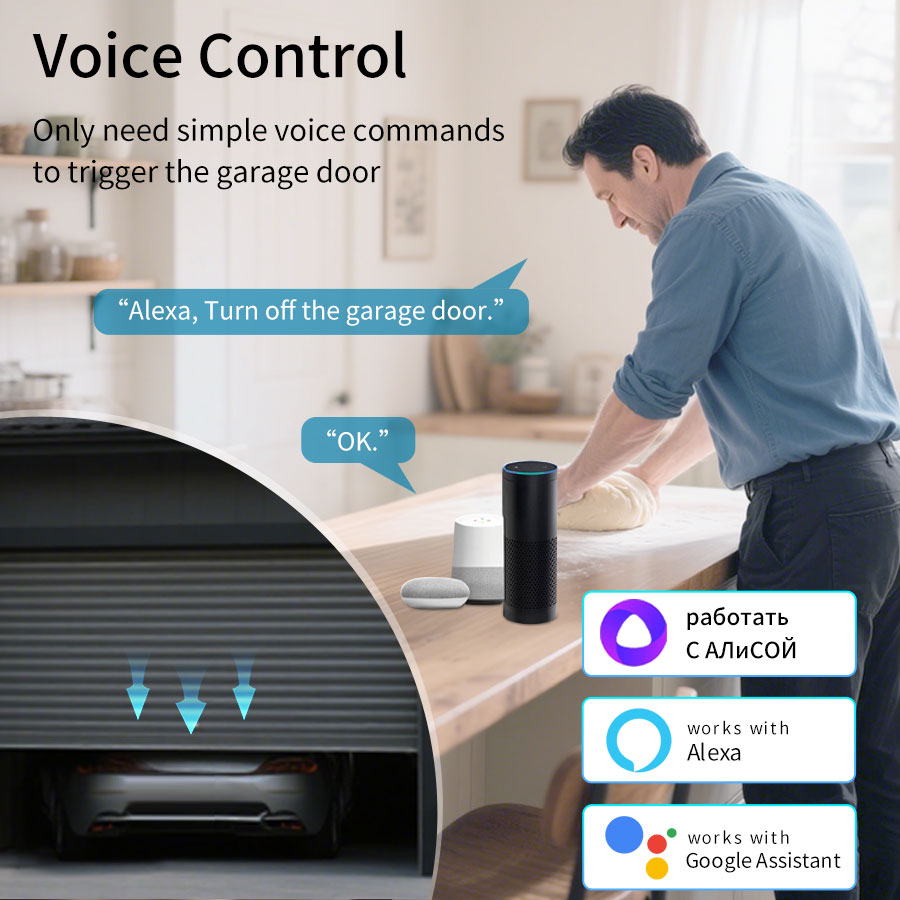 وحدة تحكم ذكية لفتح باب المرآب - مراجعة Kitchen Appliances Garage وسعره