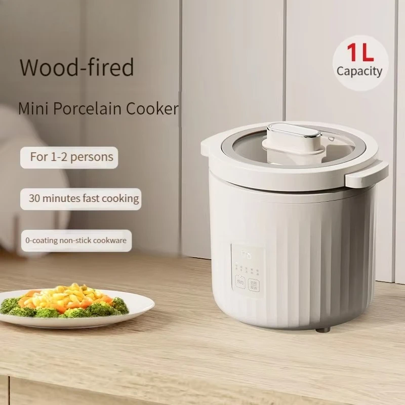 طباخ أرز صغير سعة 1 لتر 110 فو - مراجعة Slow Cooker Ceramic وسعره