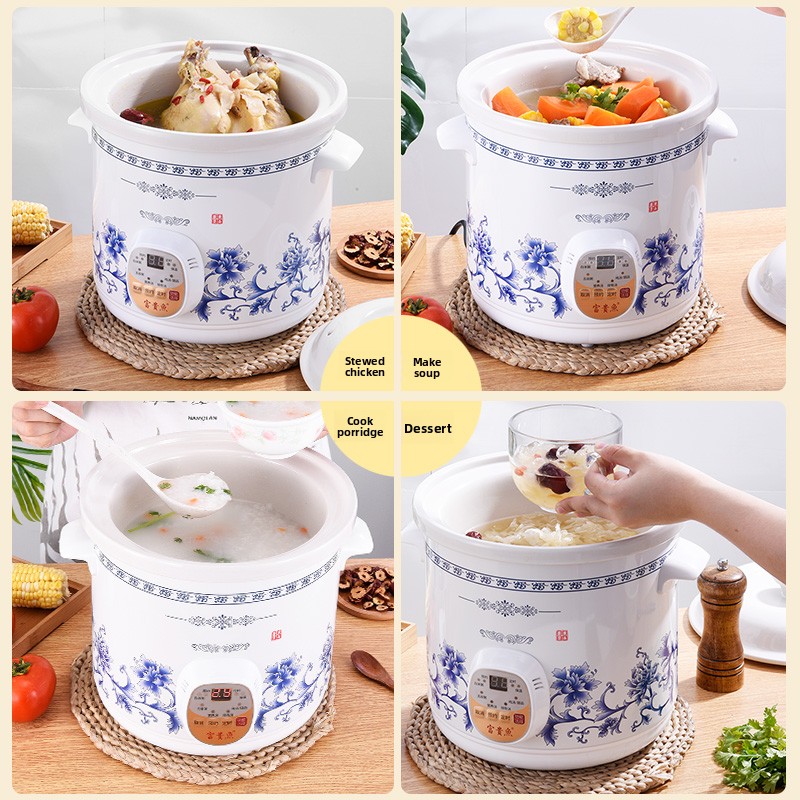 طباخ كهربائي بطيء للحفاظ على ا - مراجعة Slow Cooker Ceramic وسعره