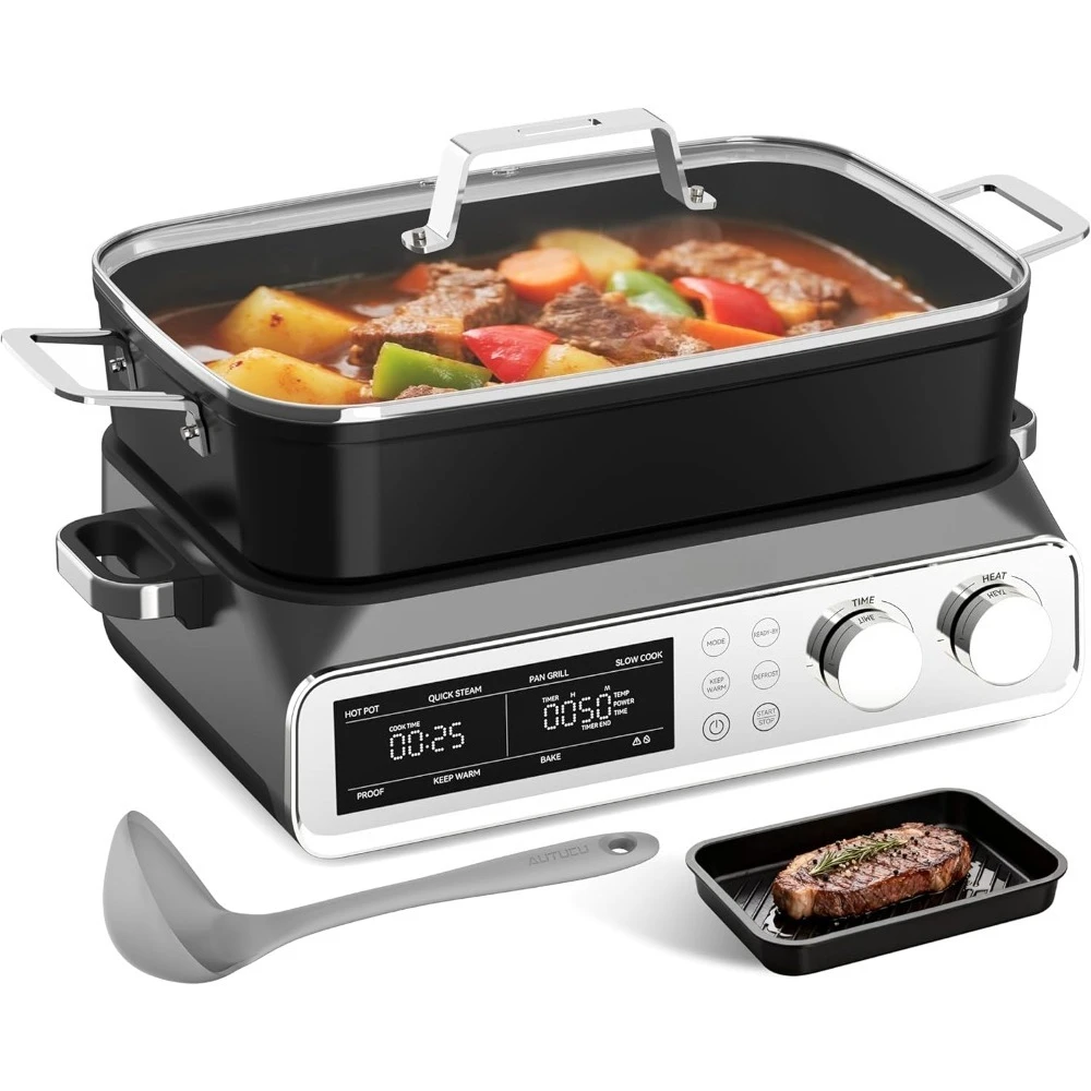 قدر طهي بطيء متعدد الوظائف قاب - مراجعة Slow Cooker Ceramic وسعره