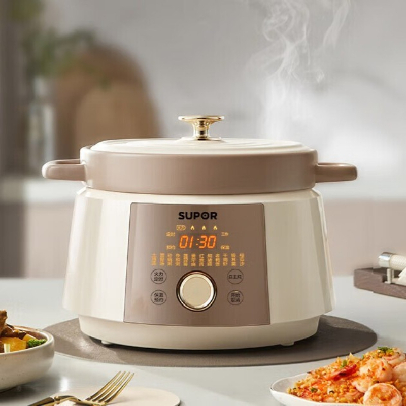 4L السيراميك المنزلية الكهربائ - مراجعة Slow Cooker Ceramic وسعره